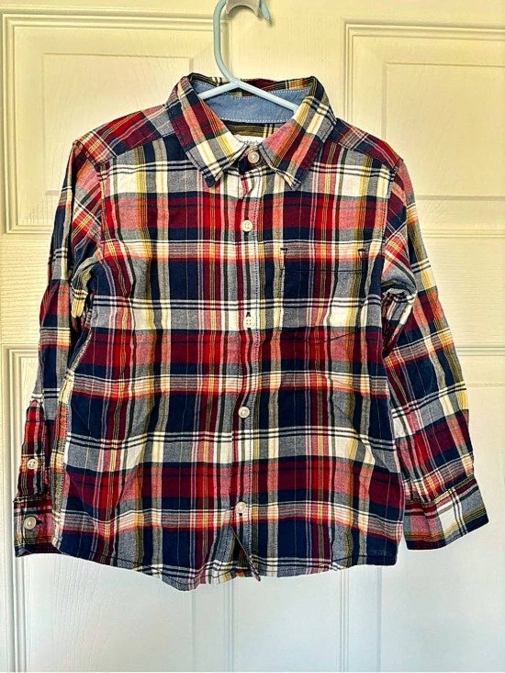 Carter's Toddler Plaid Button-Front Shirt 4T